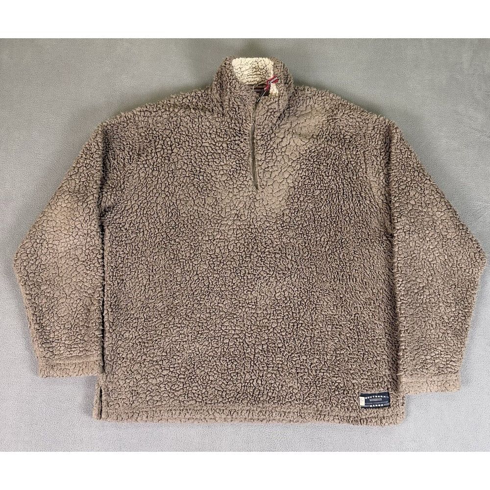Southern Marsh Jacket Sweater Mens Large Brown‎ Appalachian Pile Sherpa Outdoor